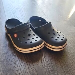 Boy black Crocs size 1